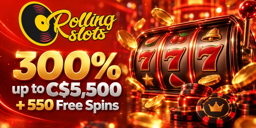 Best RTP casinos Rolling Slots 300% up to C$5,500 + 550 Free Spins