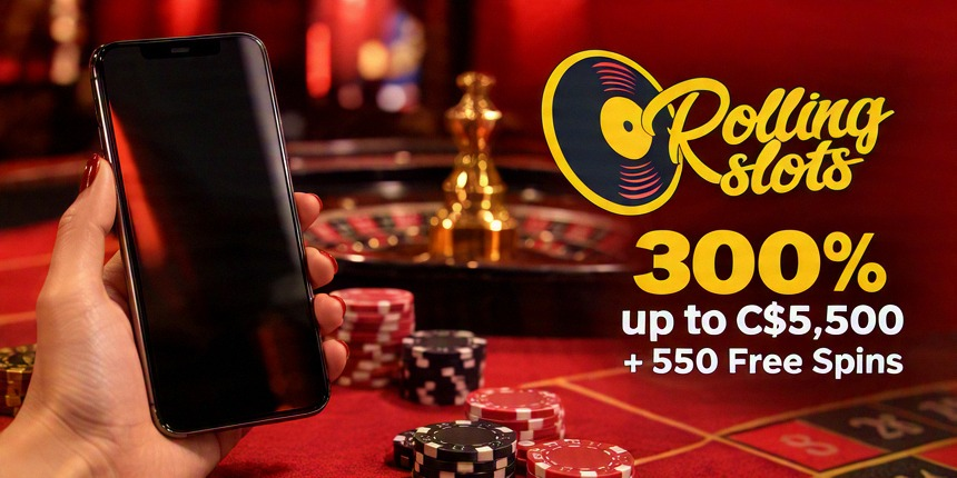 Roulette Rolling Slots 300% up to C$5,500 + 550 Free Spins